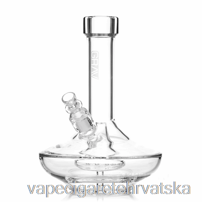 Vape Cigarete Grav Mala široka Baza Water Pipe Clear